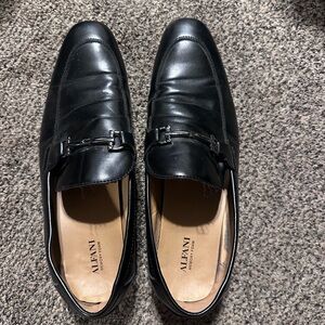 Alfani Men's Black Leather Slip-On Loafers
